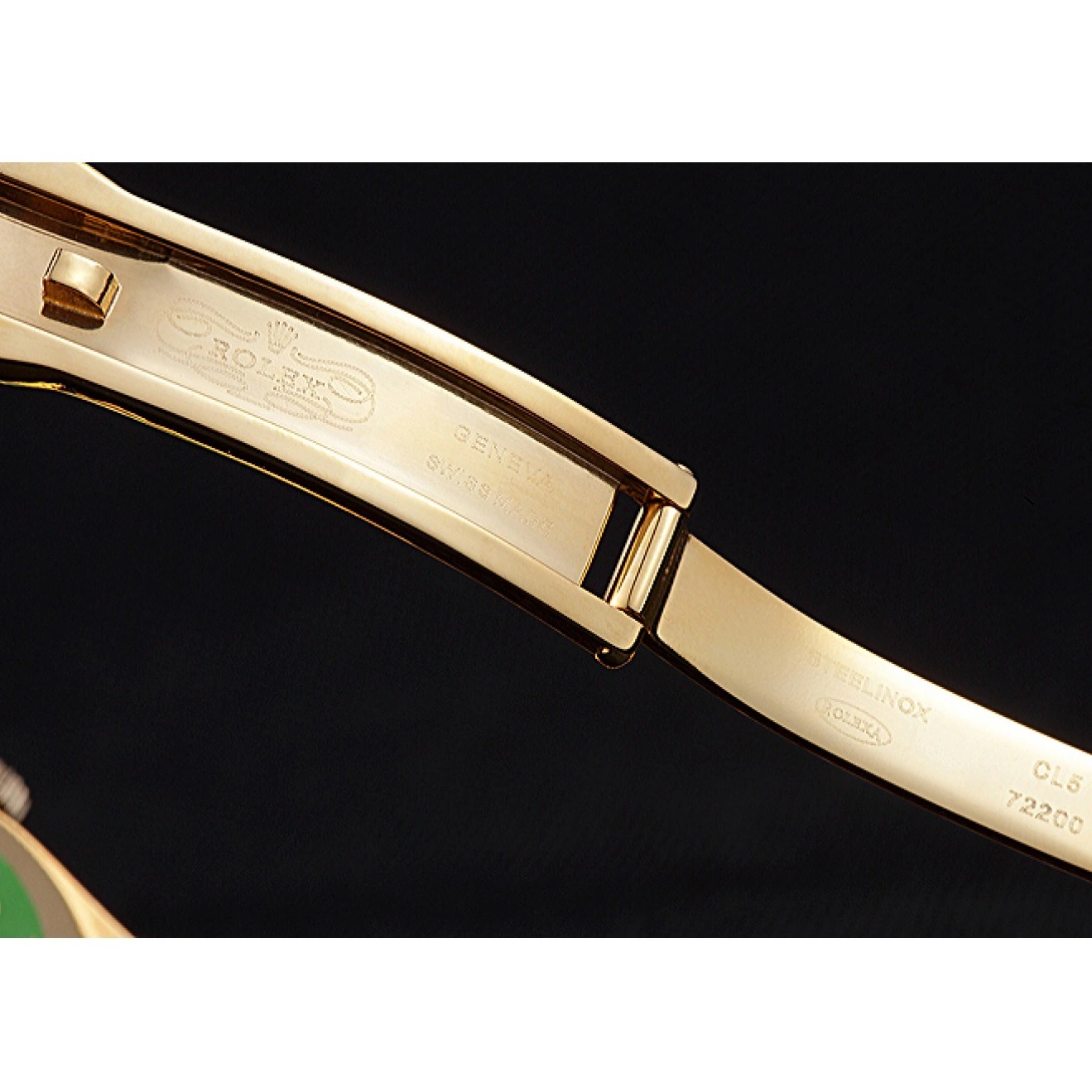Aaa replica Rolex Swiss Gold Dial Diamond DateJust 622024 0804